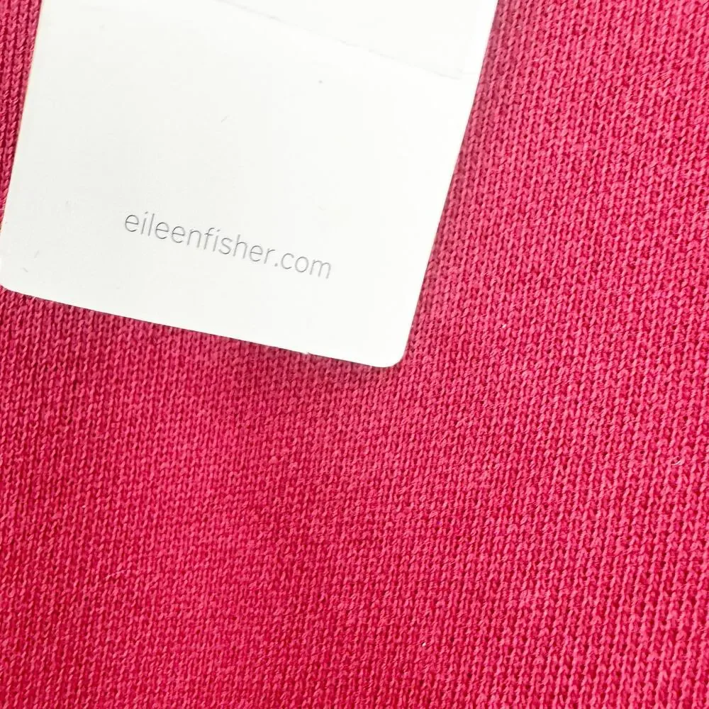 Eileen Fisher Women's Crewneck Cotton Pullover Sweater Pink Size XS/XXS NWT